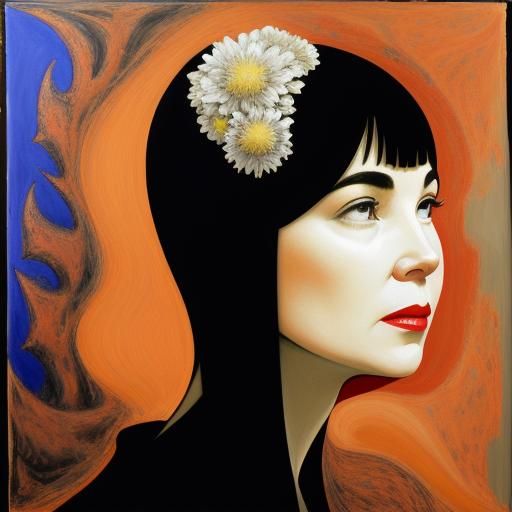 Louise Brooks as Joan of Arc: Surreal Expressionist Portrait