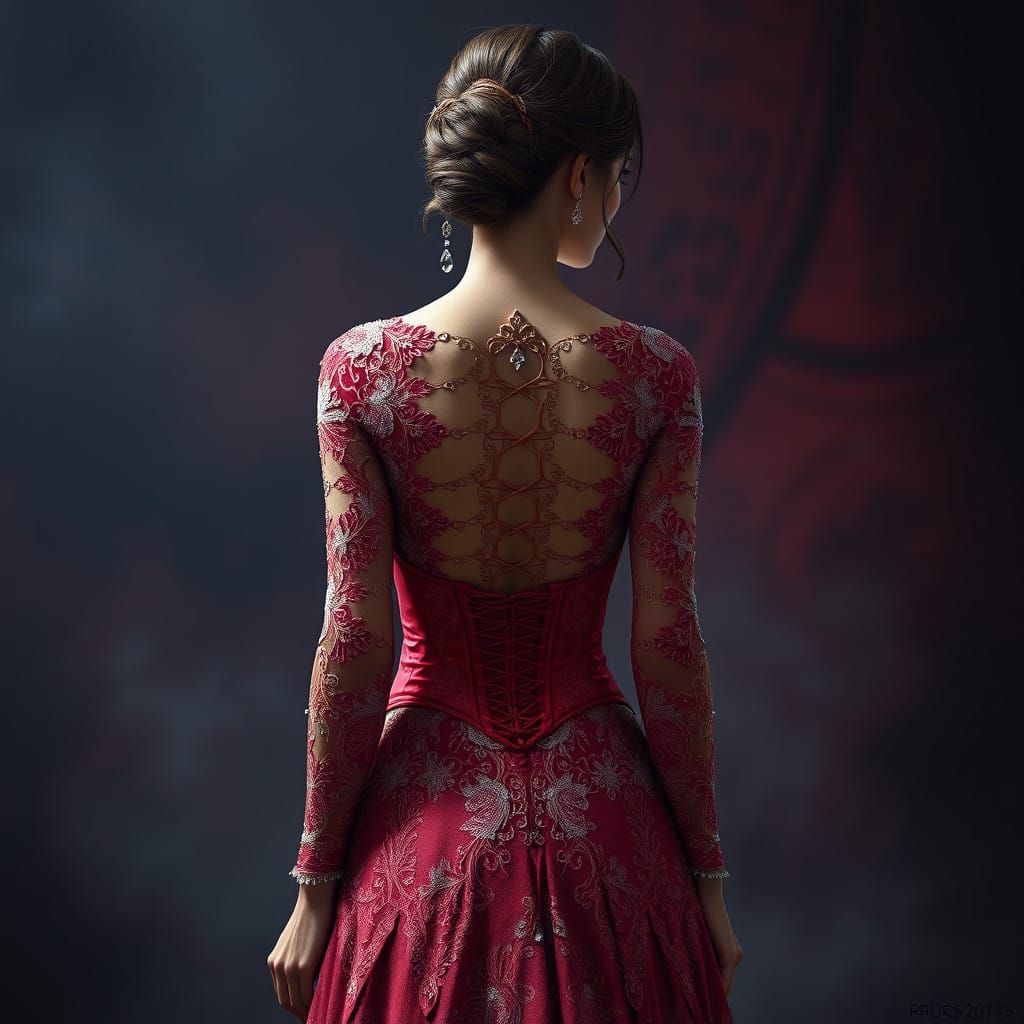 Gown and Corset Form a Perfect Union in Elegant, Fantasy-Ins...