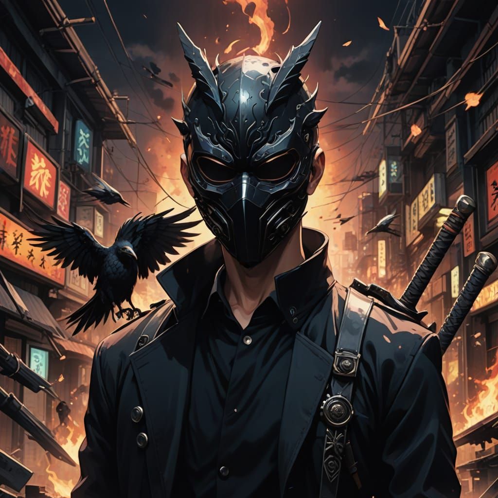 Confident Anime Hero Confronts Mysterious Forces in Dark, St...