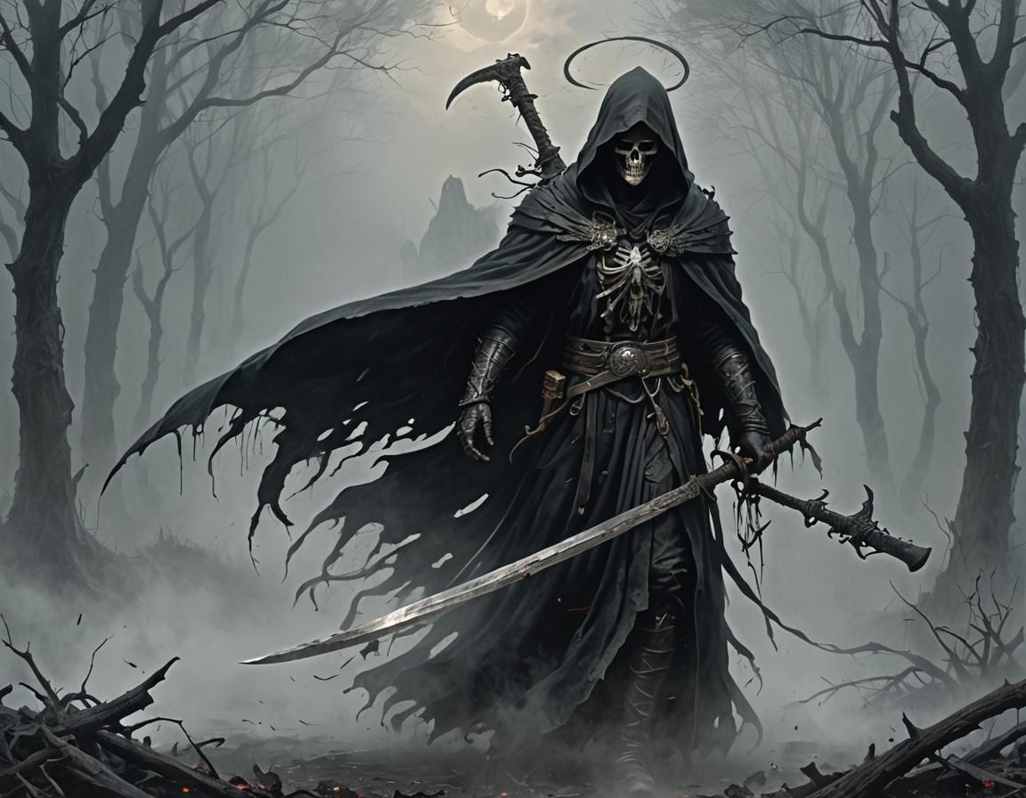 Angel of Death Amidst the Mist