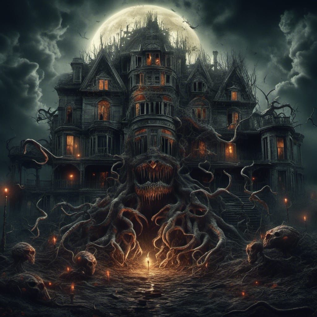 AI Generated Nightmare Scenery