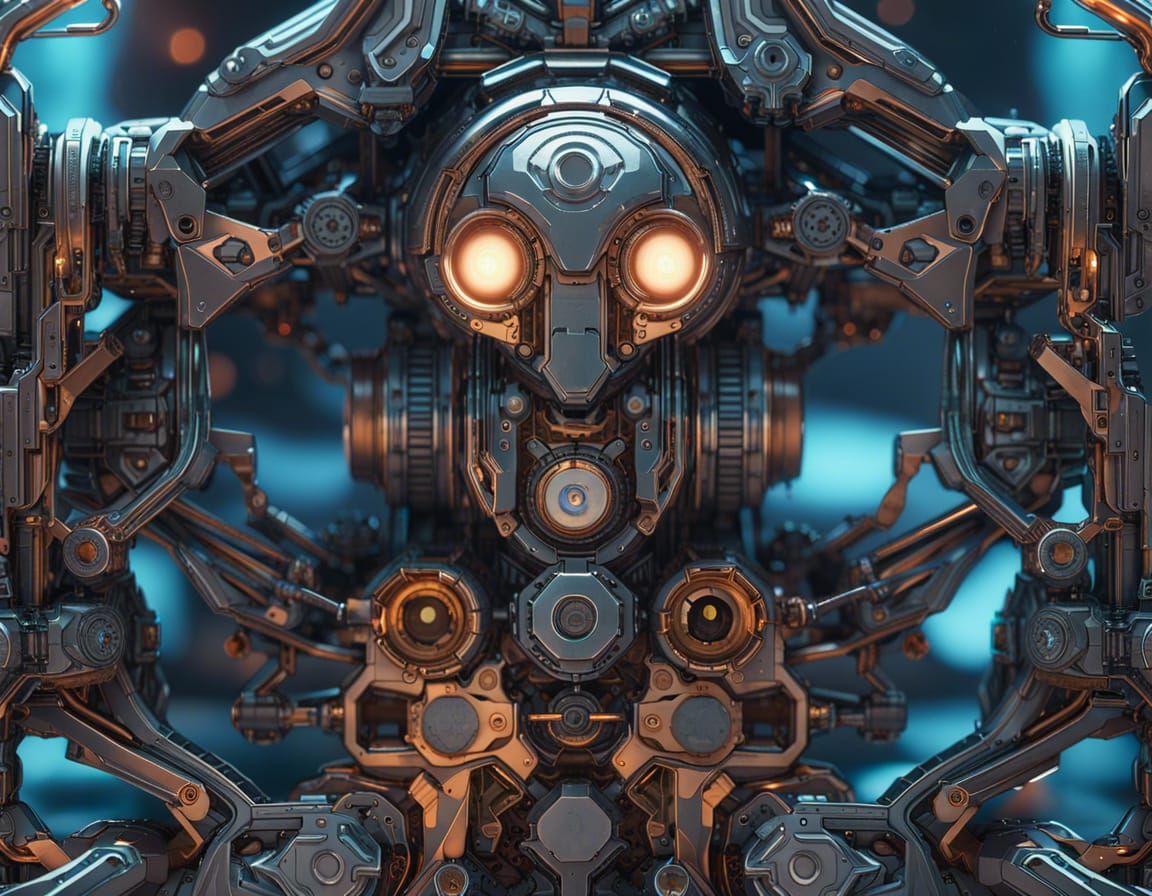 Futuristic Sci-Fi Mech with Intricate Details