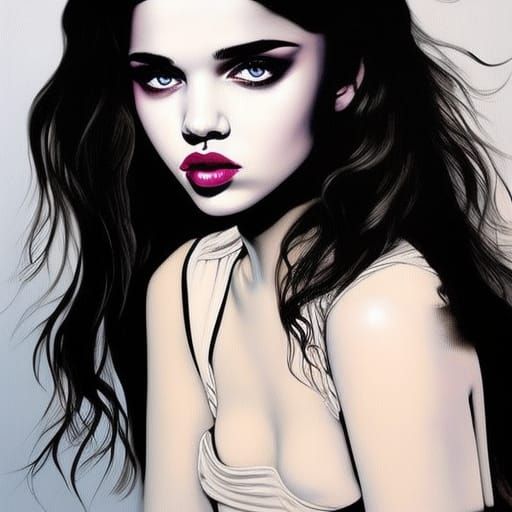 India Eisley Inspired Graffiti Art Portrait