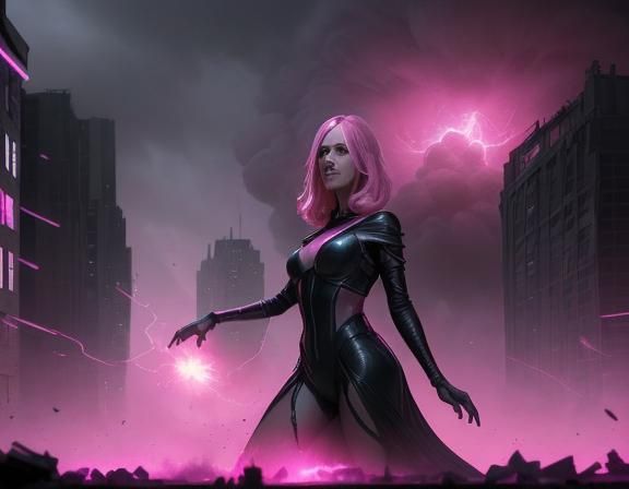 Female Figure Casts Deadly Magic Spell