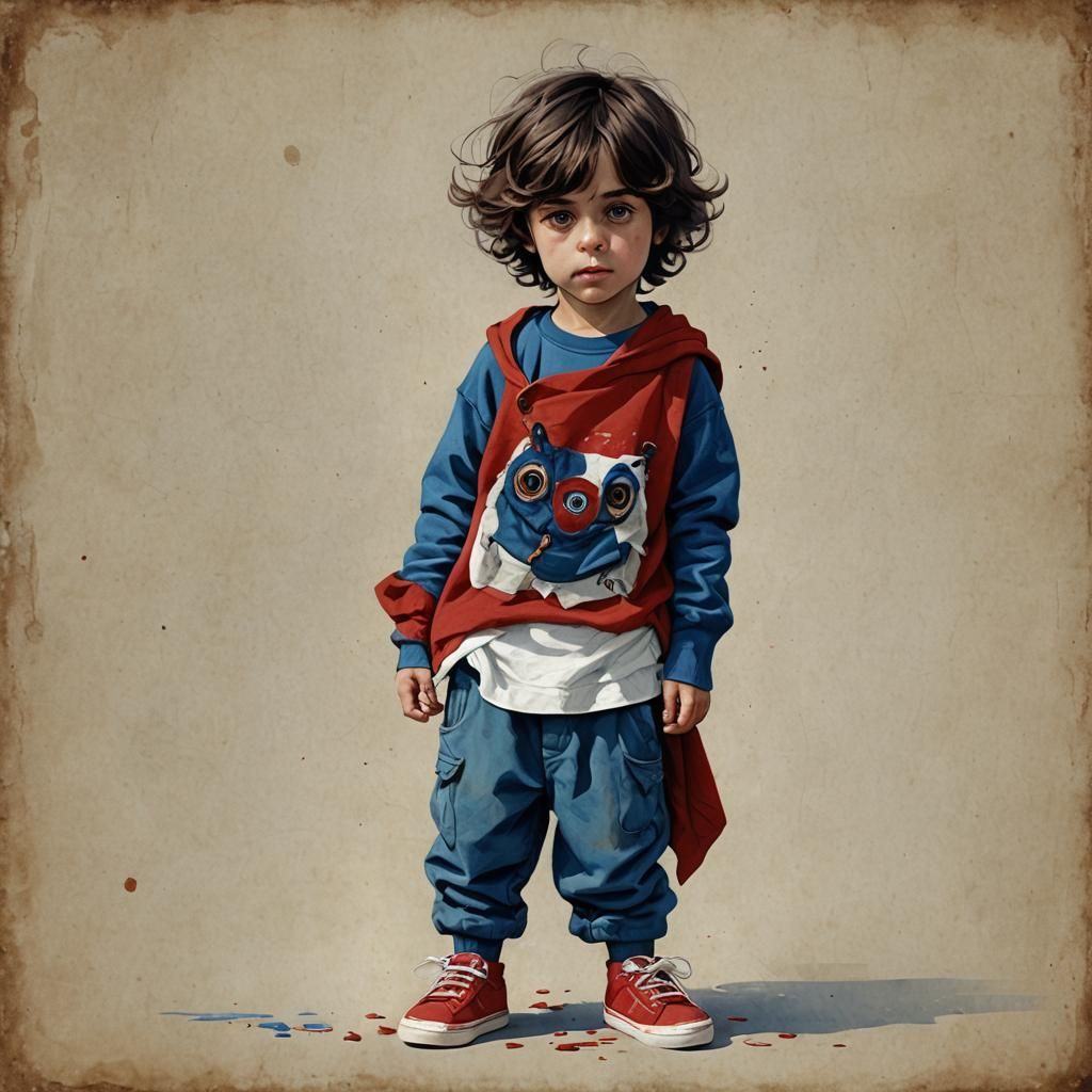 Whimsical Fantasy Art: Child in Dreamy Digital Painting