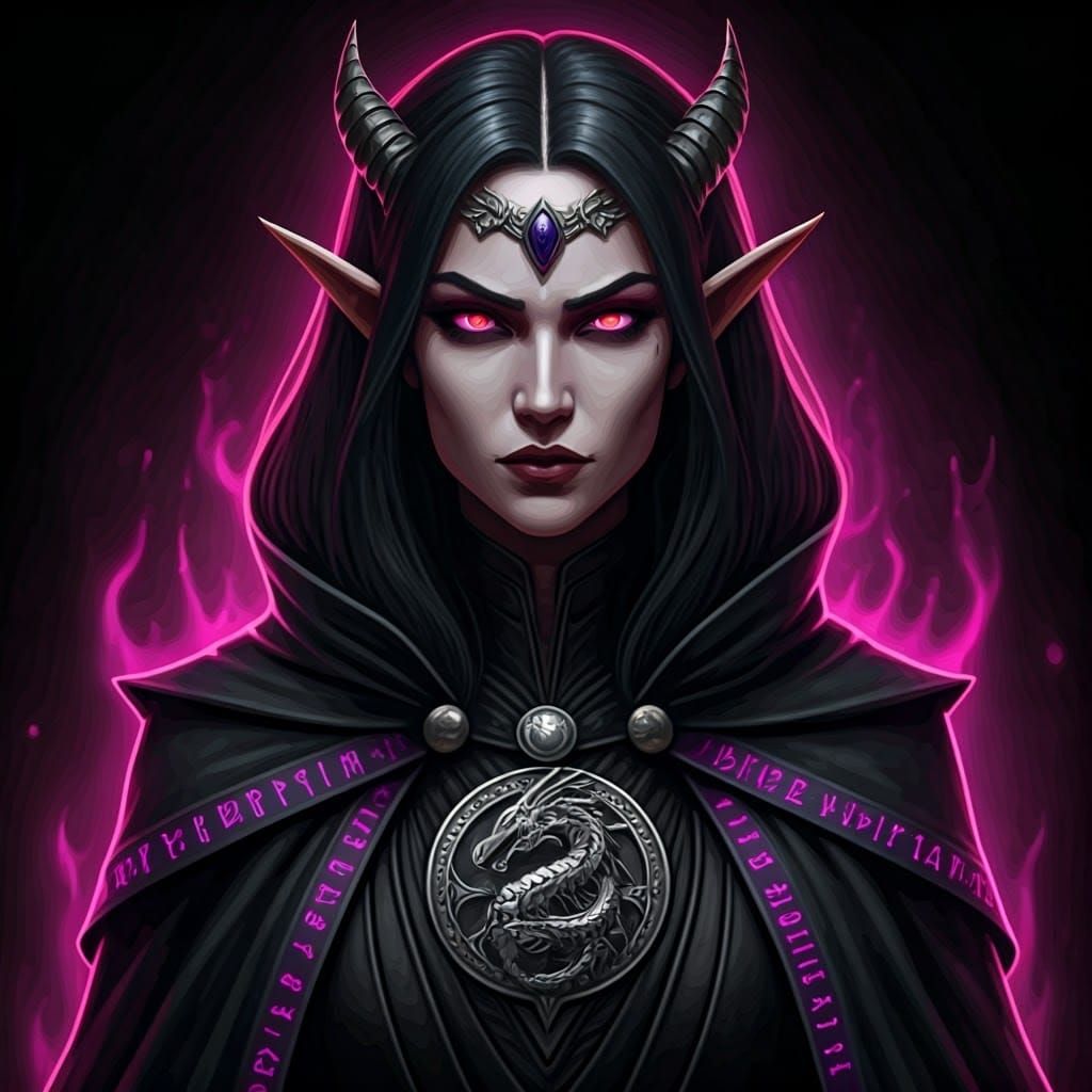 Draconian Elf Queen of Dark Magic