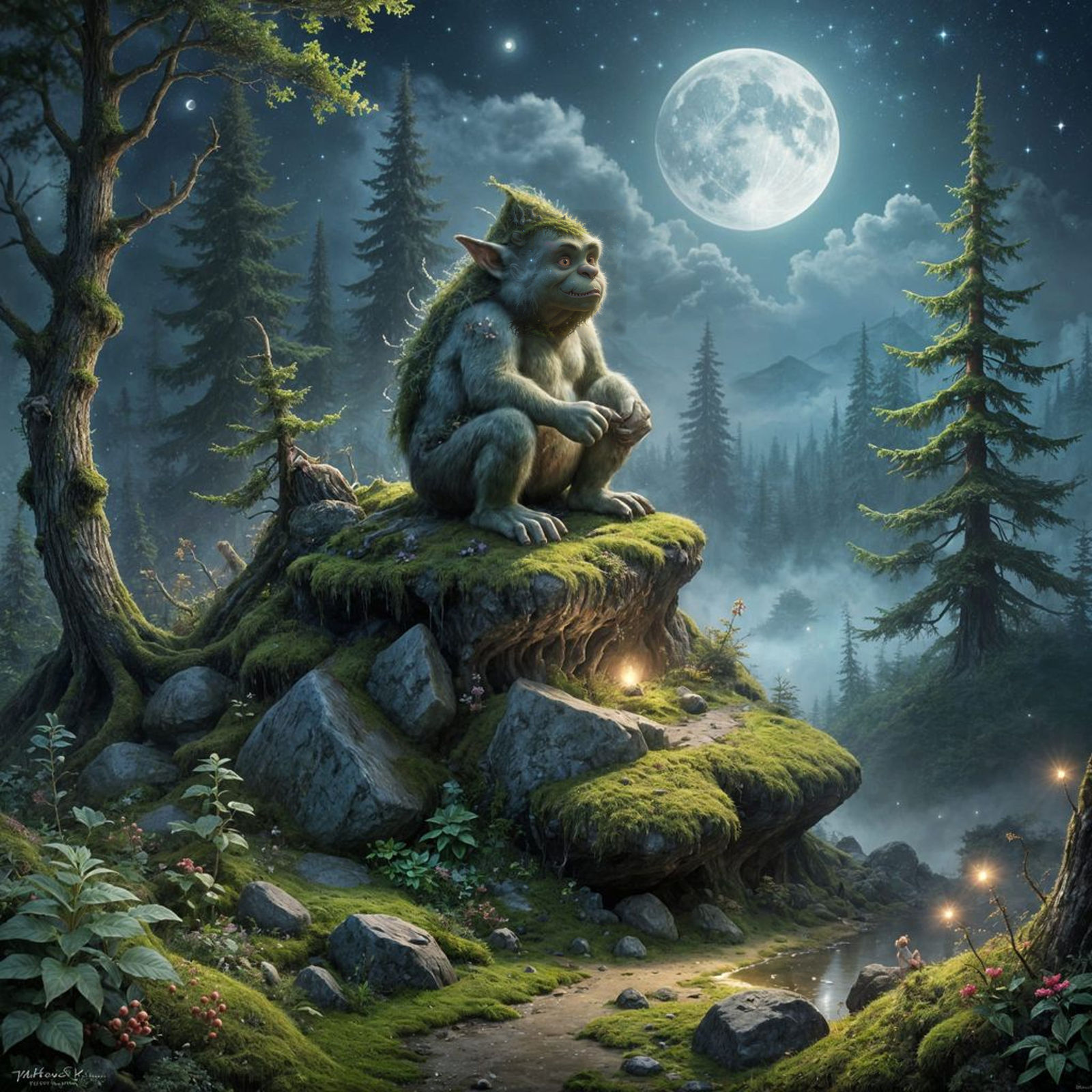 Ethereal Fantasy Trolls in Primeval Forests