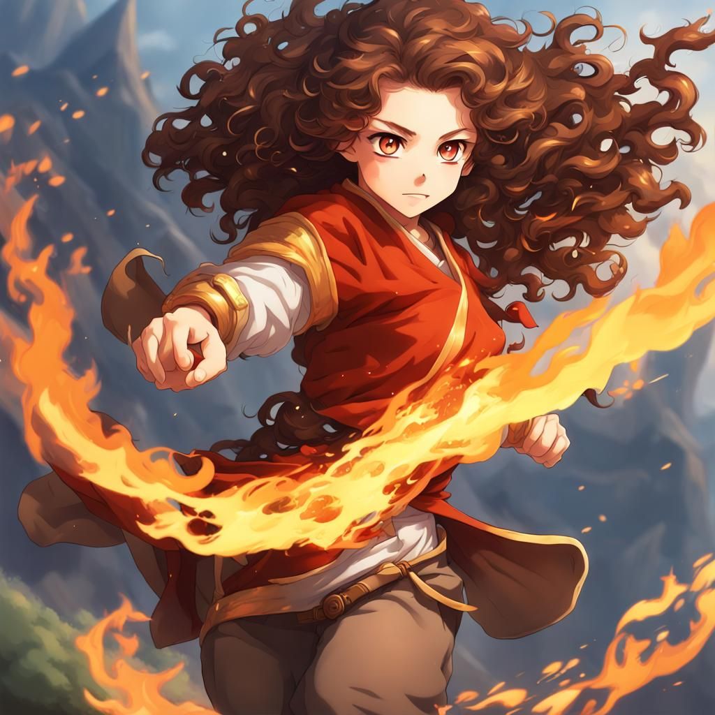 Halfling Monk Fire Punching
