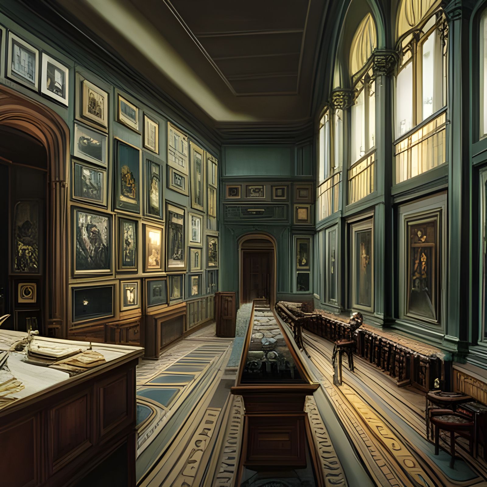 Mystical Multidimensional World in Dark Academia Style