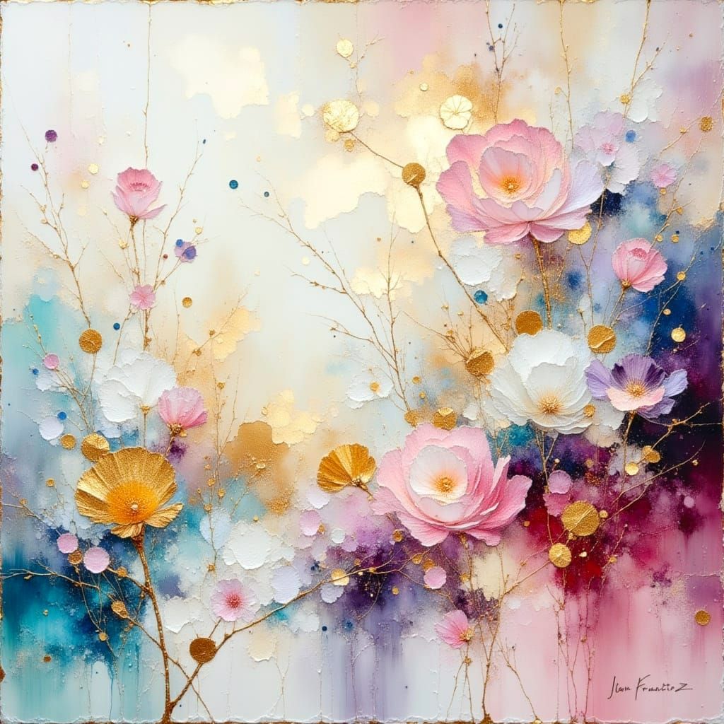 Ethereal Impressionistic Landscape in Watercolor Style