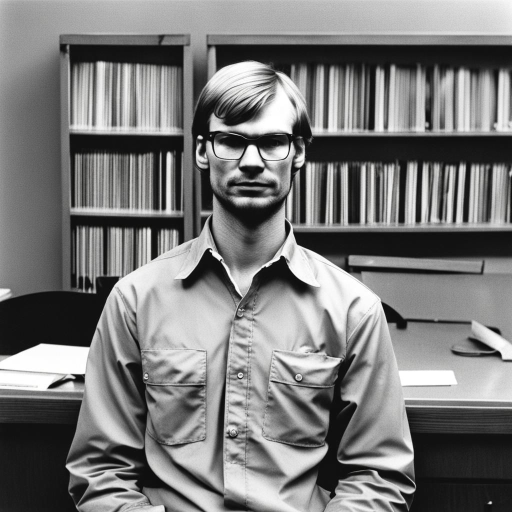 AI Generated Portrait of Jeffrey Dahmer