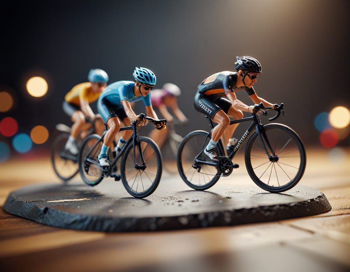 Dramatic Miniature Diorama Photography in High-Contrast Resi...