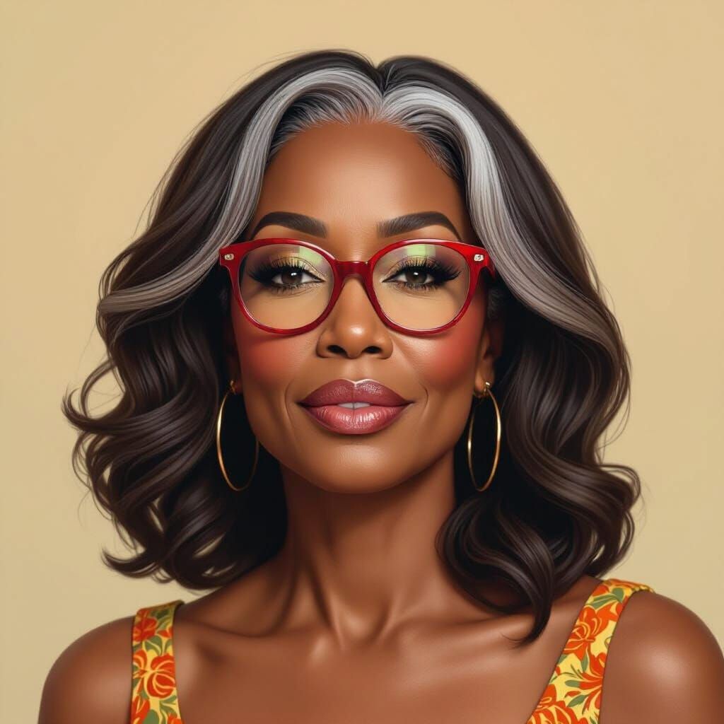 Elegant Portrait of a Woman in Golden Light