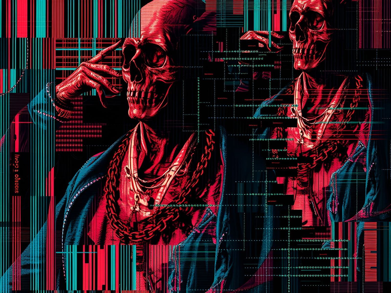 Glitching Self-Destruction in ASCII Art Style