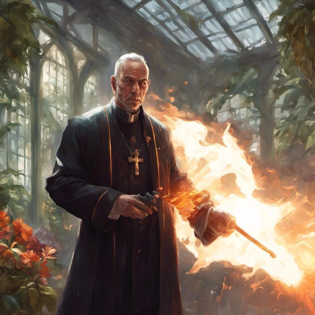 Reverend Green in the Conservatory with the flamethrower