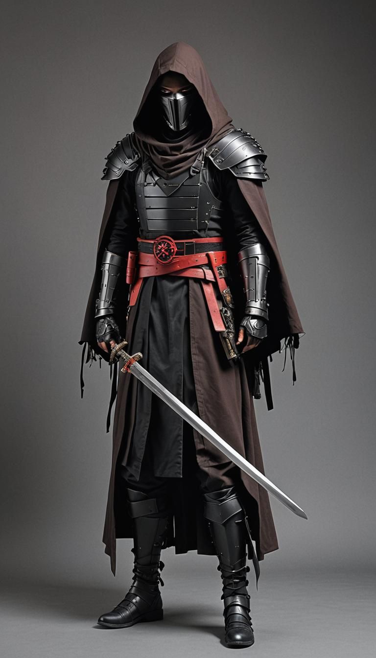 Robotic Warrior in Wisteria Forest: Matte Painting