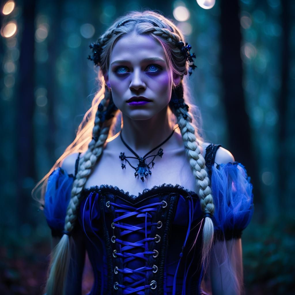 Mystical Forest Witch Portrait in Digital Fantasy Art