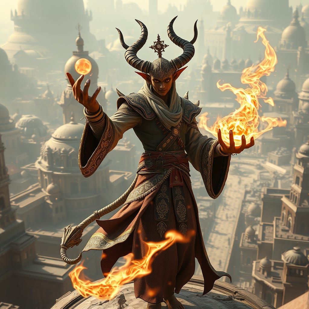 Mystical Jinn Unleashes Magic in Ancient City