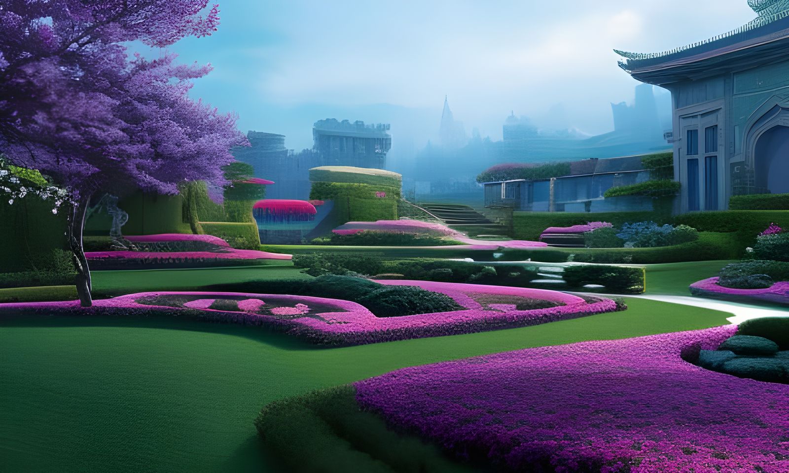 Hyperrealistic Astral Gardens of the Citadel