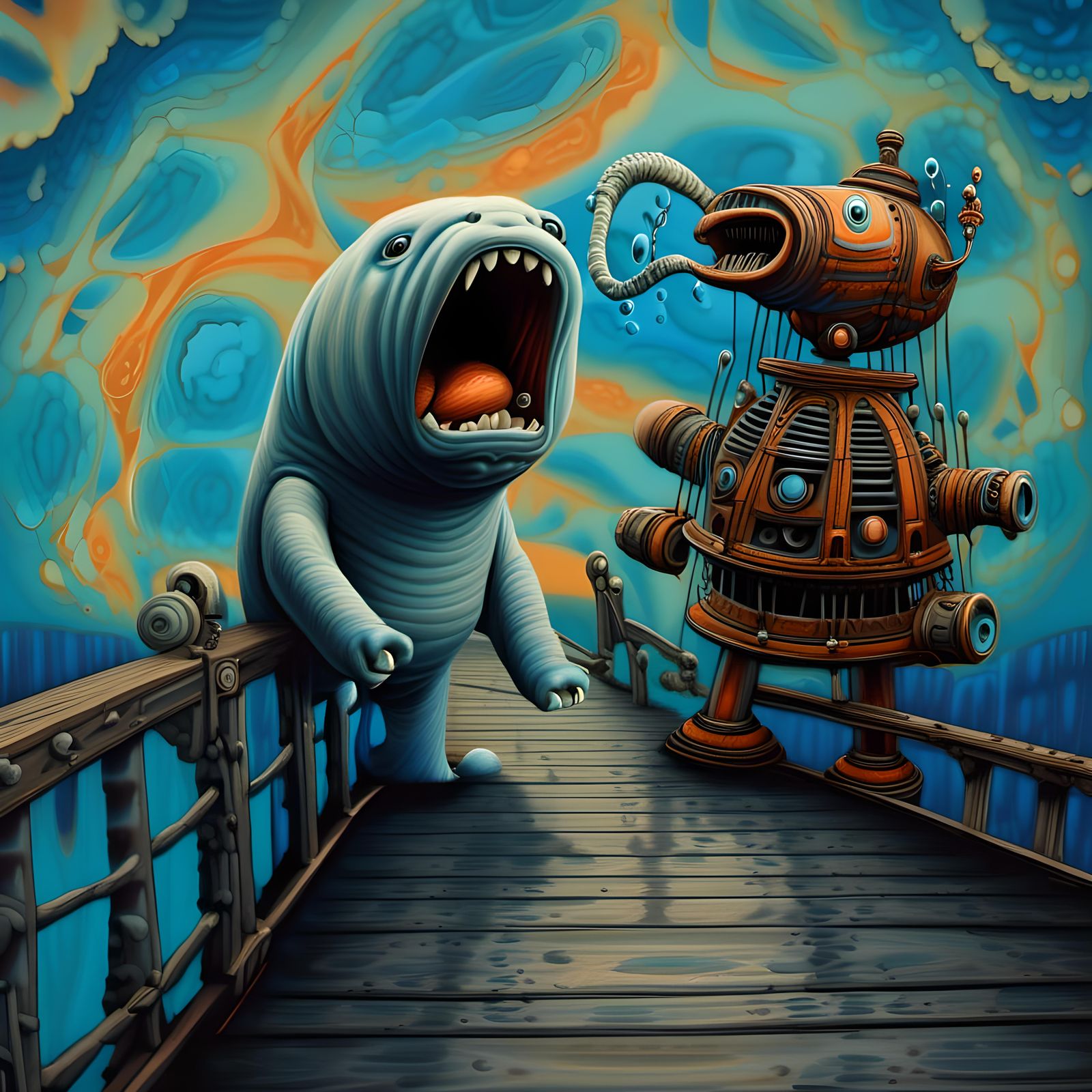 Dalek Manatee Evolution <Lora:Deus Ex Machina>