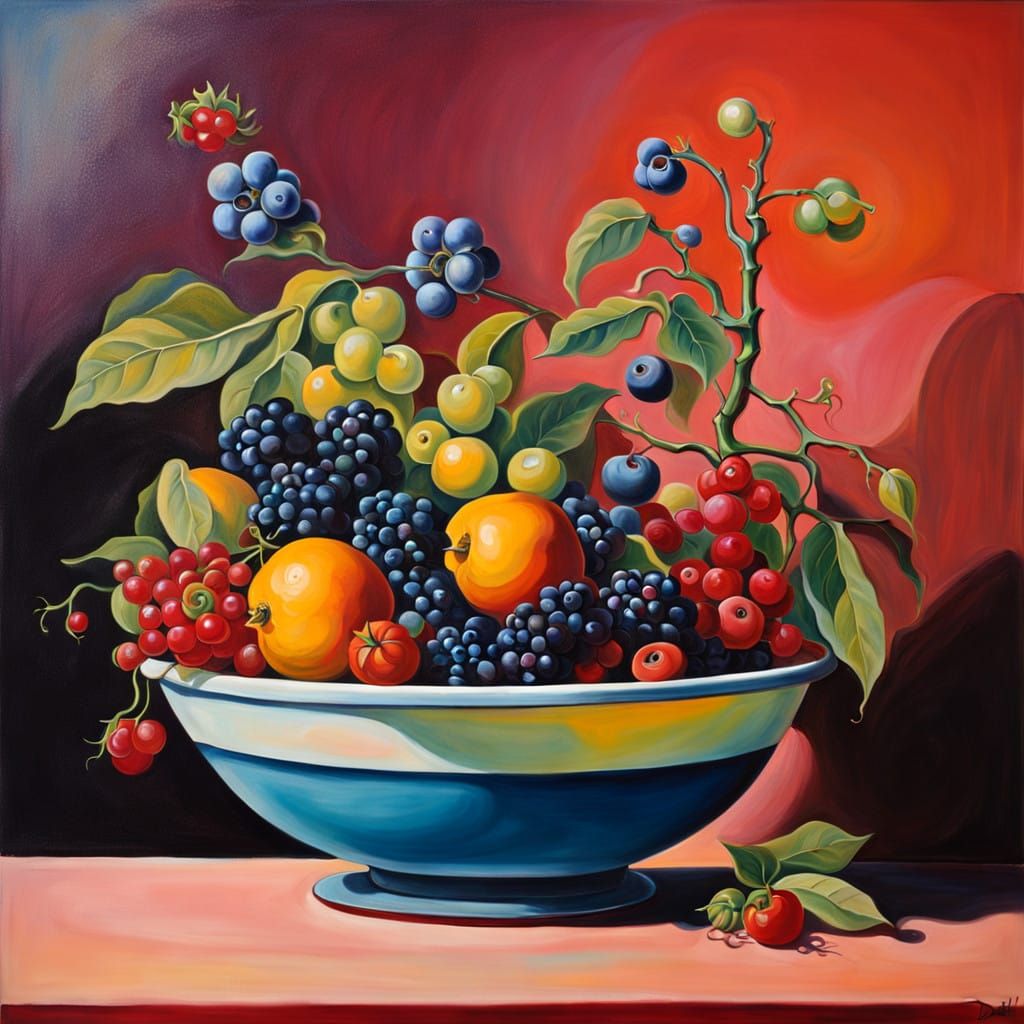 Surreal Florals in a Melting Vase