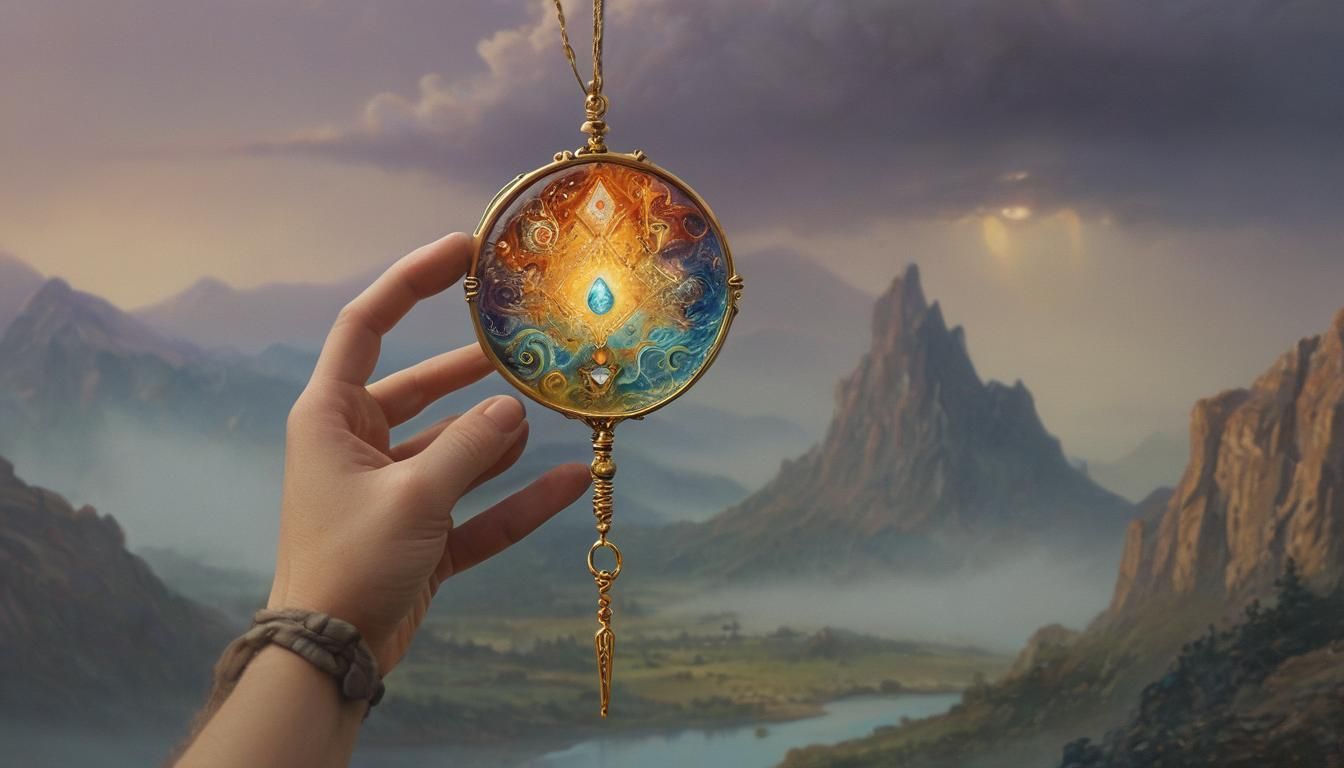 Surreal Talisman Masterpiece in Dreamlike Landscape