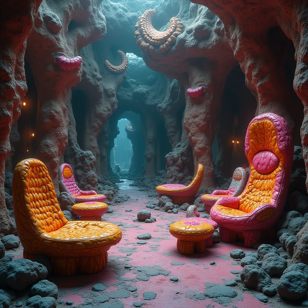 Surreal 3D Furniture Designs in Exotic Woodwork and Futurist...