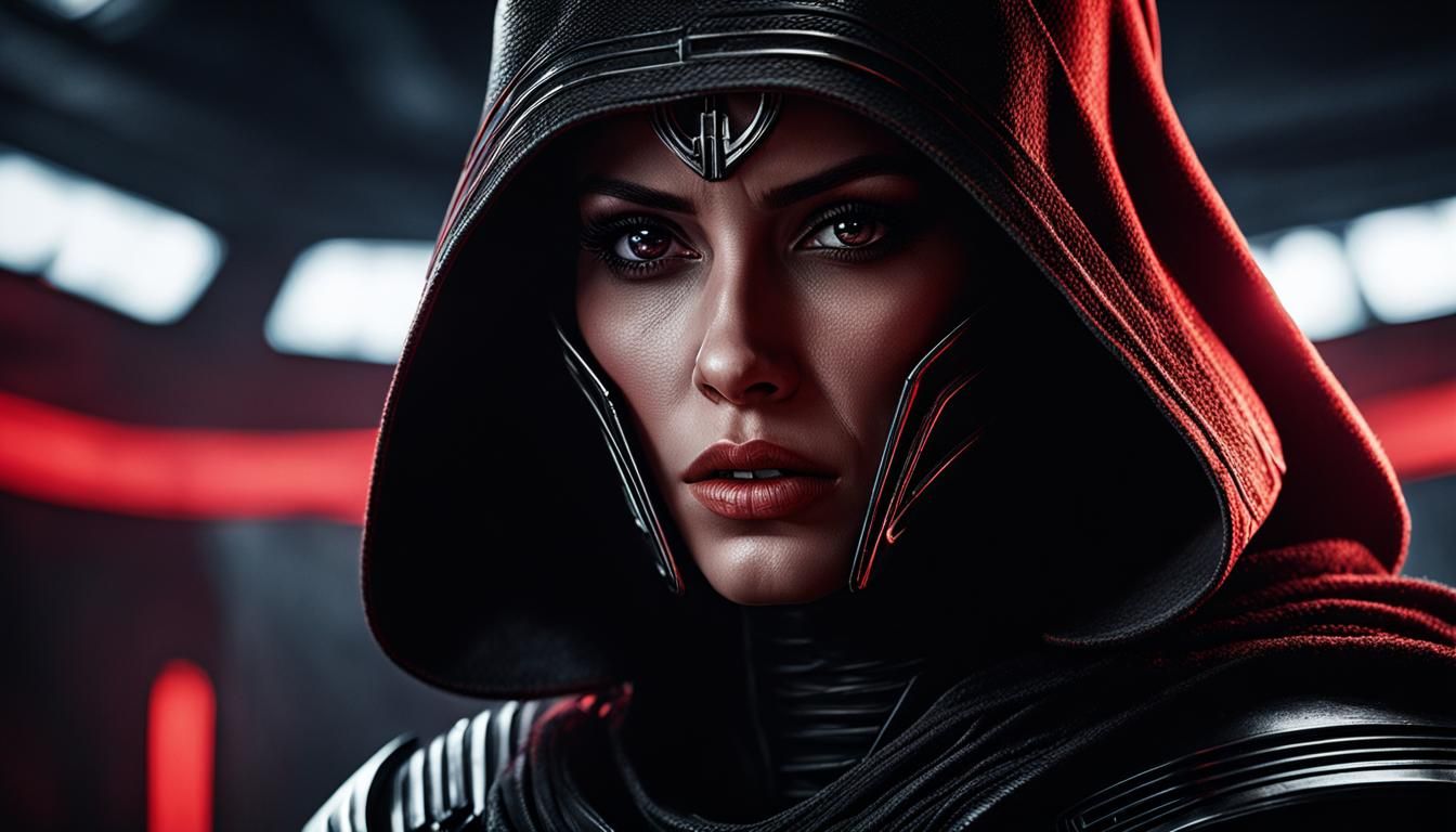 Sith Warrior in Hyperrealistic Cinematic Style