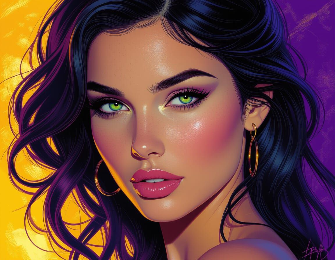 Intense Love Burns in a Woman's Eyes