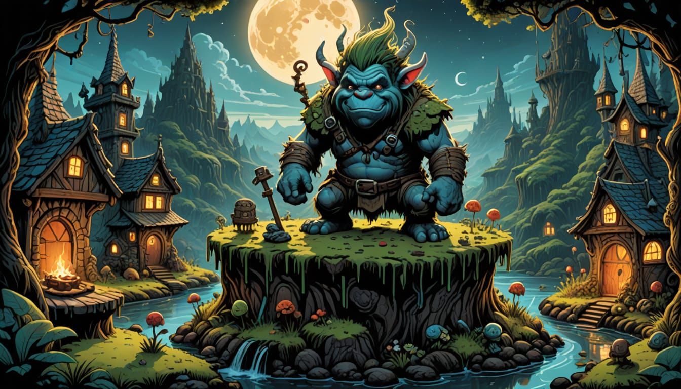 Trolls on Cake: Miniature Comic Book Art