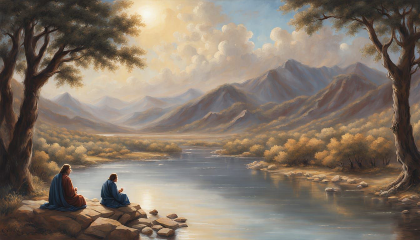 Sons of Korah Praying: Renaissance Oil Painting