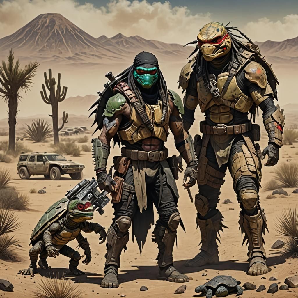 Post-Apocalyptic Desert War-Turtles Hybrid