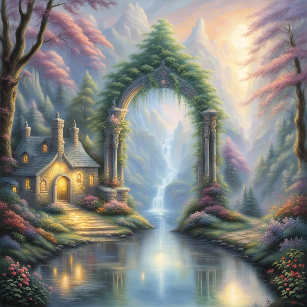 Crystal Mirror Portal to Another Dimension