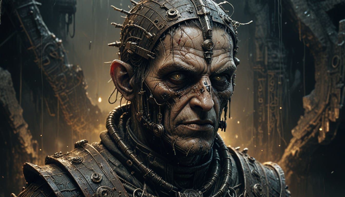 Cyber Nomad in Dark Medieval Futurism