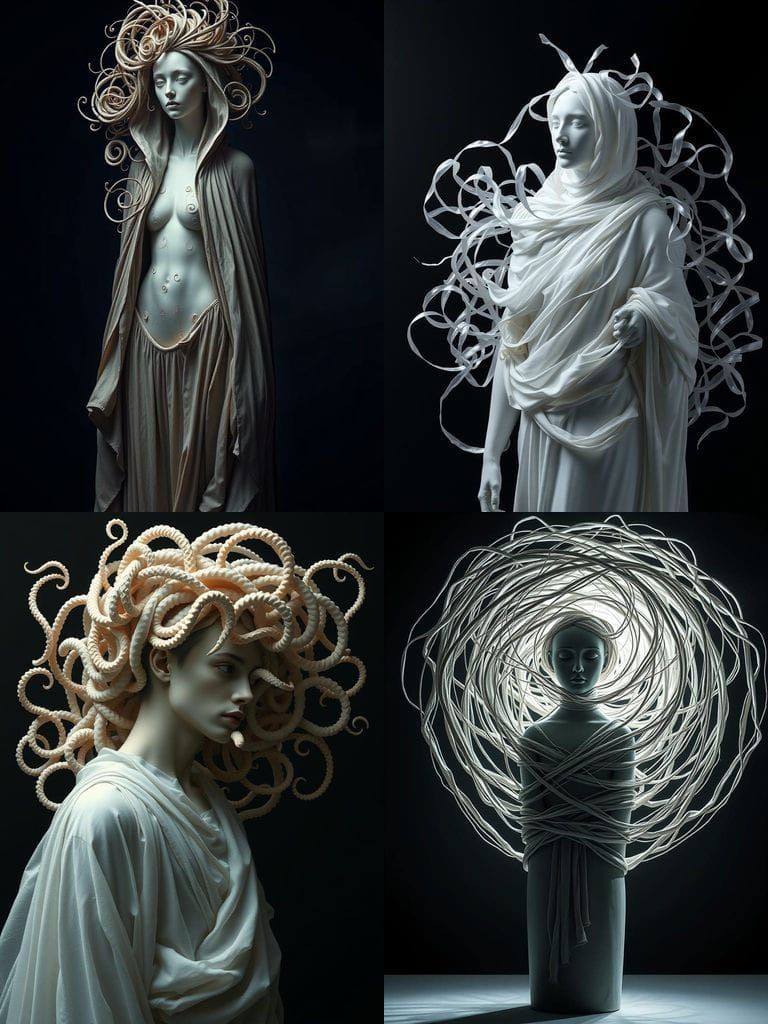 Mysterious Figure in Monochromatic Labyrinth