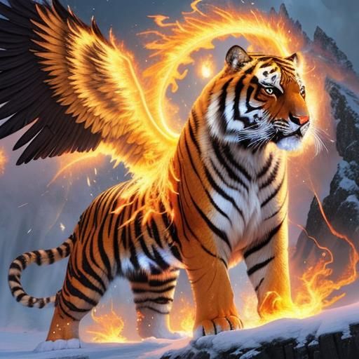 Winged tiger