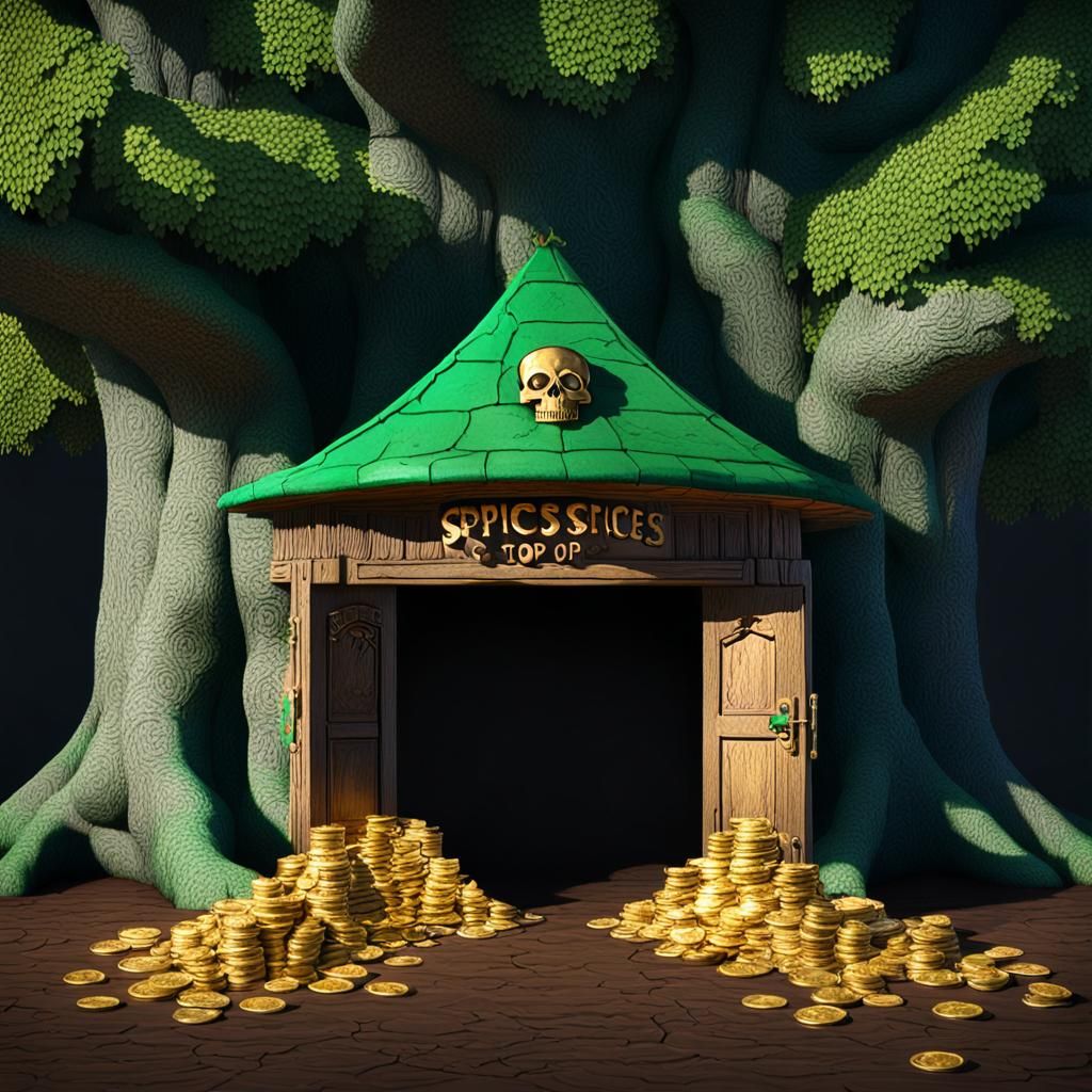 Mysterious Tree Doorway Reveals Hidden Treasures