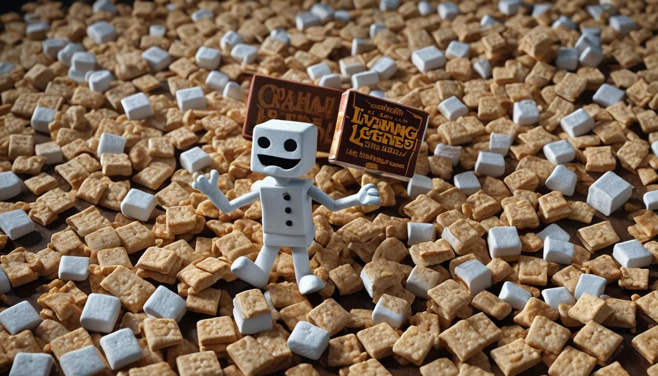 Dancing Marshmallow in Mad Scientist Lab, 3D Render