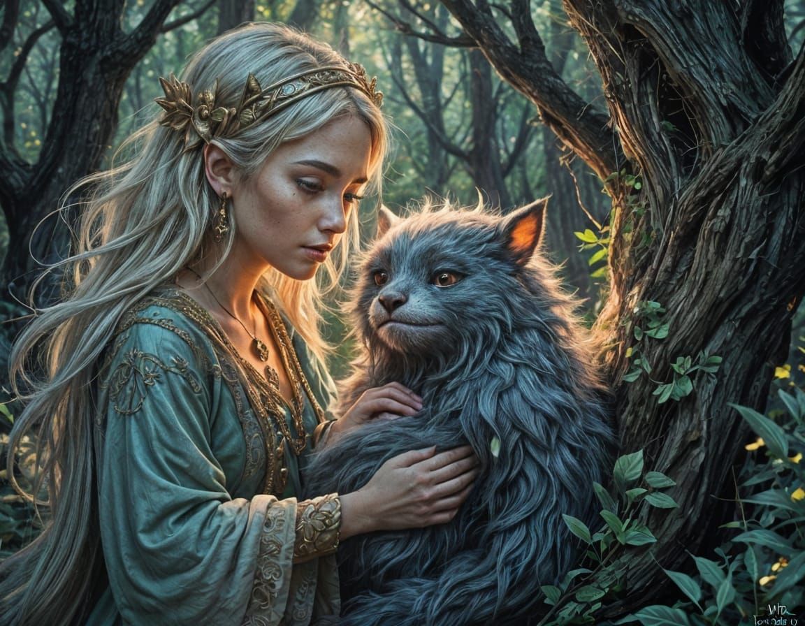 Cute Little Hairy Djinn Monster