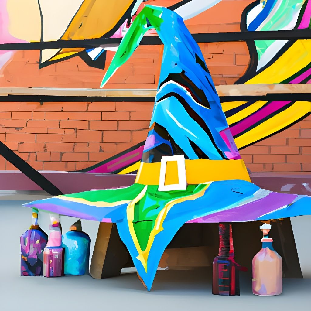 Graffiti Wizard hat