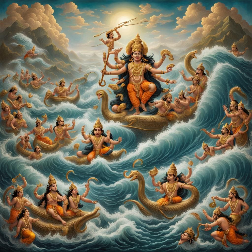 Churning of the Milk Ocean: A Dynamic Hindu Myth