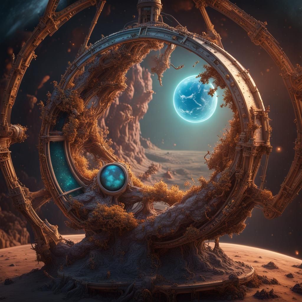 Microscopic Earth: Life Emerging, Detailed Matte Painting