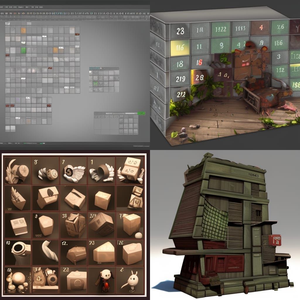 Boyfriend Advent Calendar in 3D Rendering