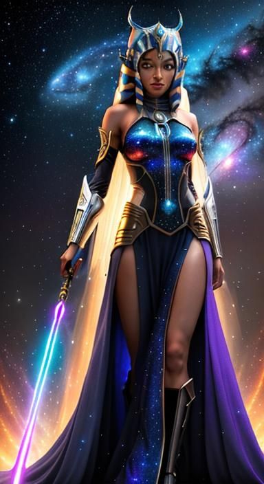 Ahsoka as a beautiful goddess
