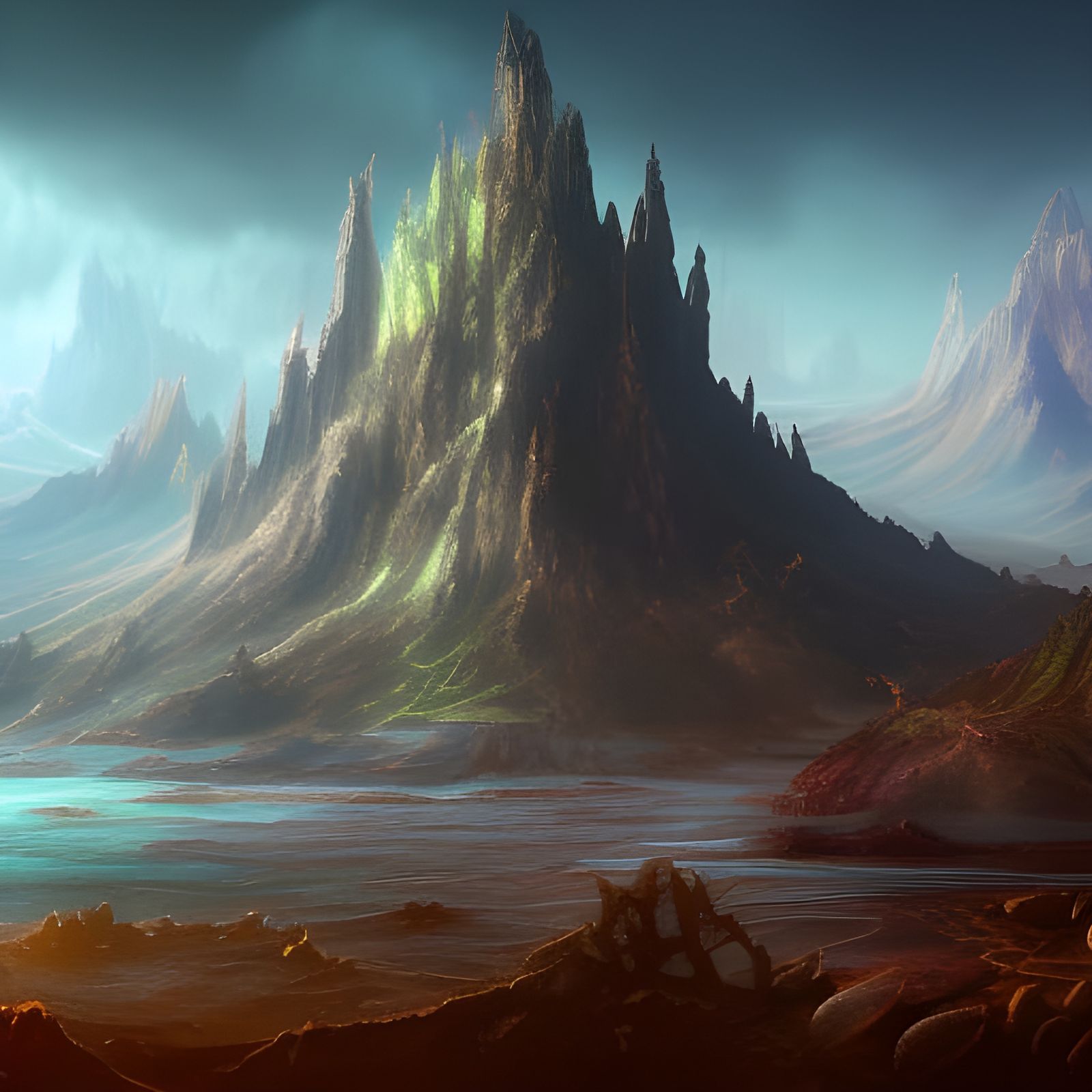 Fantastical Landscape in Deep Color