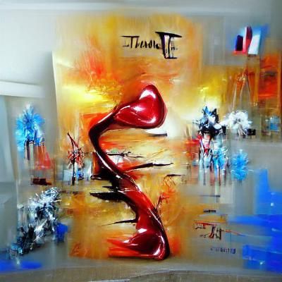 Simple AI Image of 'I Love You' in French