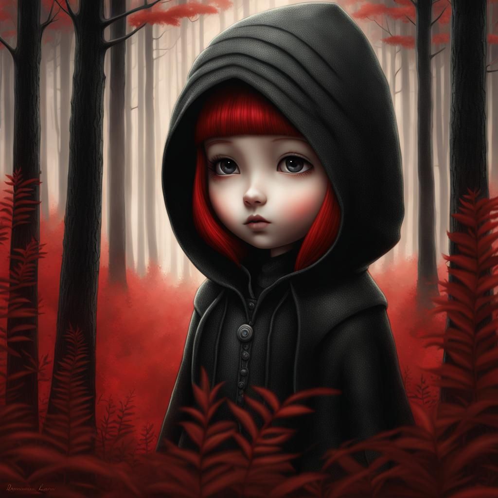 Chibi Girl in Red: A Digital Masterpiece