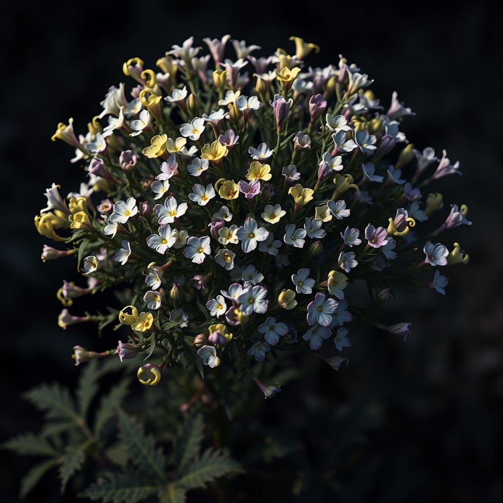 Dunebloom Bush in Dark Fantasy Style