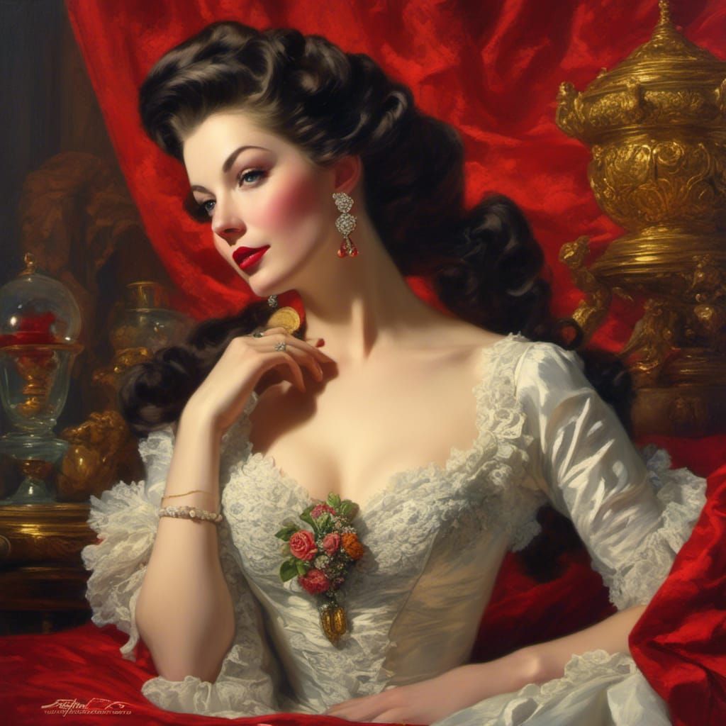 Sultry Pin Up Goddess in Hyperspace