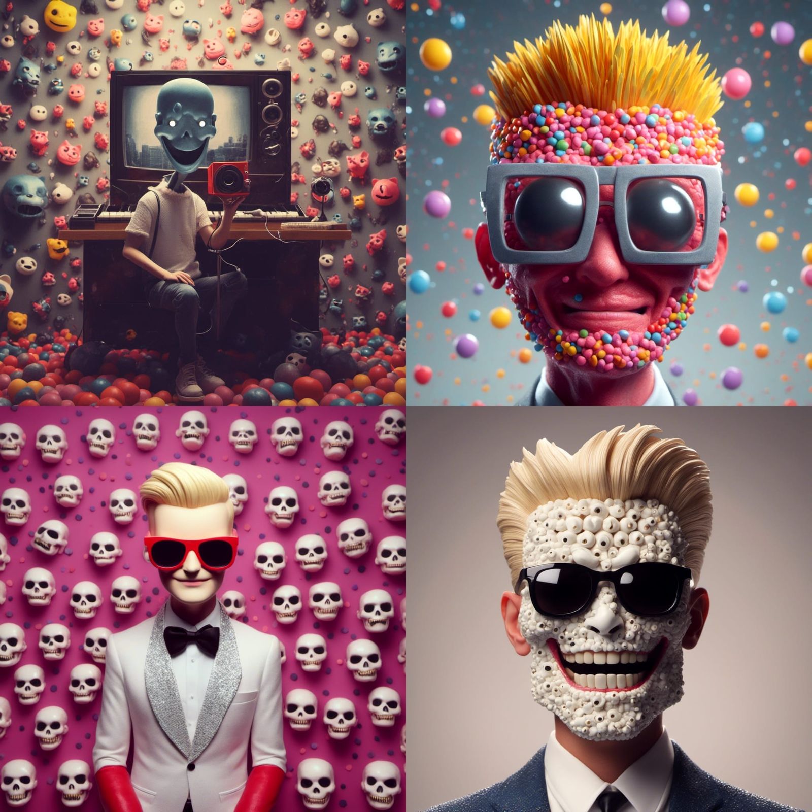 Cute and Creepy Max Headroom Portrait